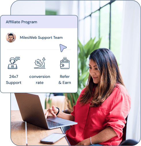Easy to earn hosting affiliate program | MilesWeb India