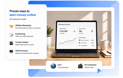 Proven ways to earn money online, no investment needed | MilesWeb India