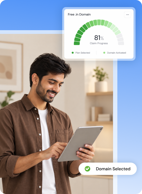 Claiming your free .in domain takes 4 steps | MilesWeb India