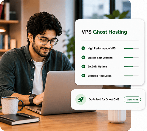 VPS Ghost hosting: Built for writers, backed by real performance | | MilesWeb India