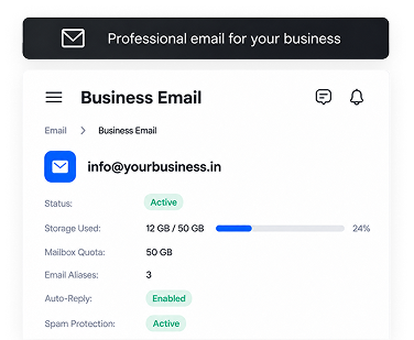 Business Email | MilesWeb India