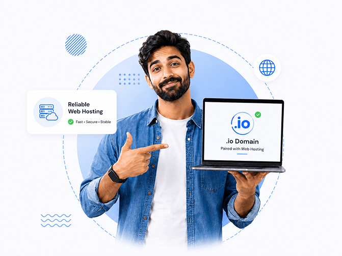 Get your .io domain paired with our web hosting | MilesWeb India