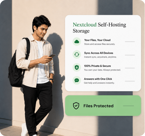 Nextcloud self-hosting storage that answers with one click | MilesWeb India