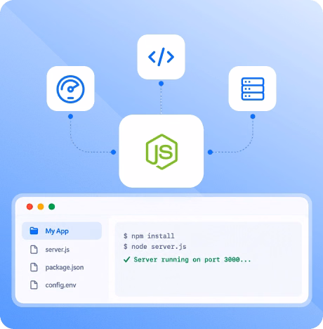 Node.js hosting built for developers | MilesWeb India
