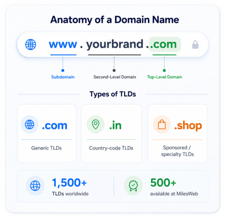 What is a Top Level Domain | MilesWeb India