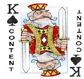 website content, content, contend is king