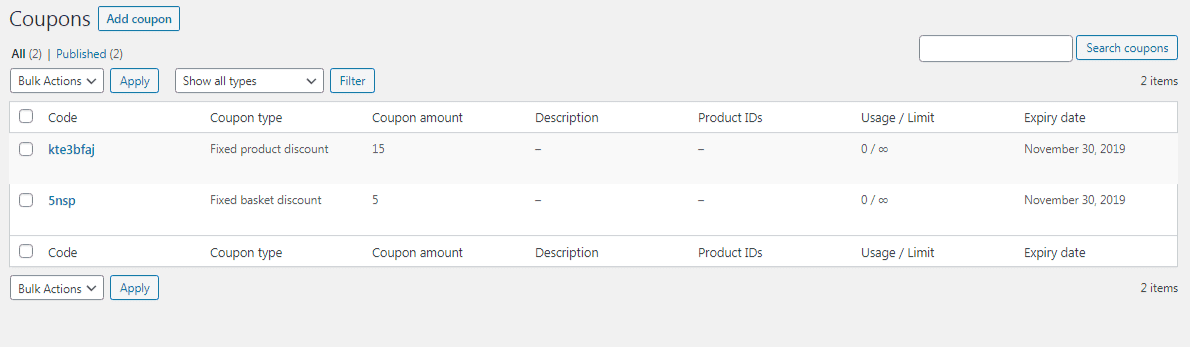 WooCommerce Coupons 2
