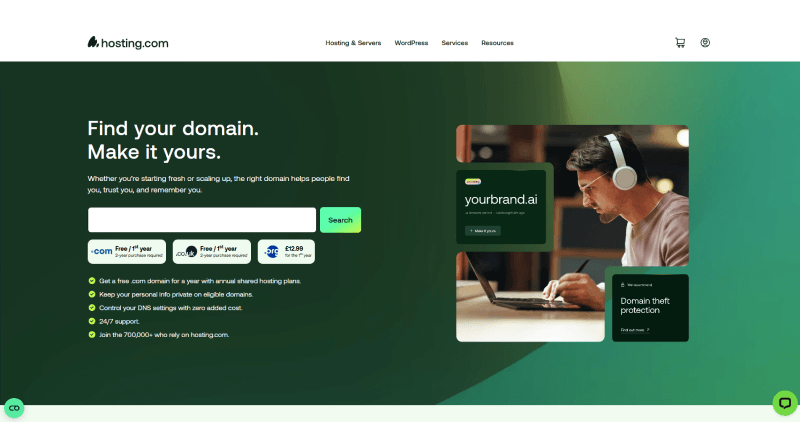 hosting-com-free-domain-provider