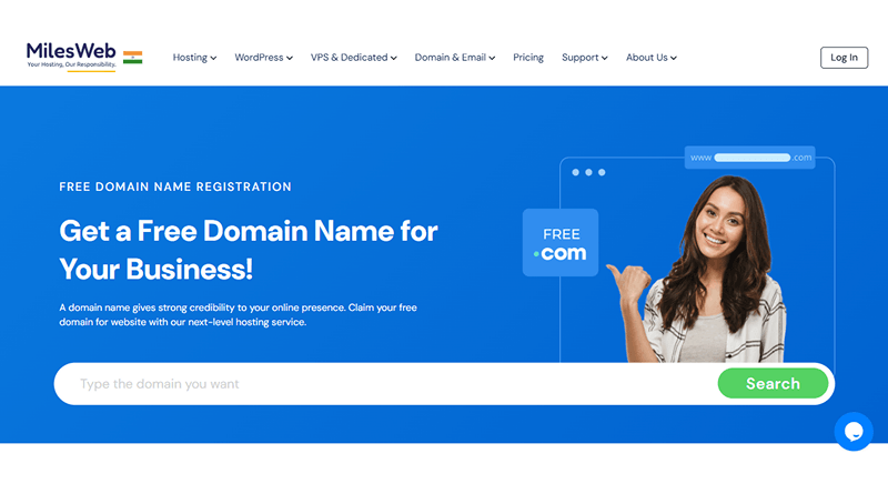 milesweb-free-domain-provider