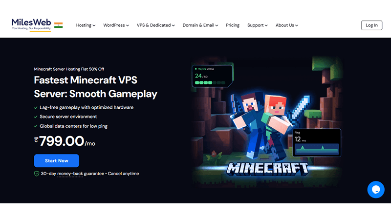 milesweb-minecraft-server-hosting