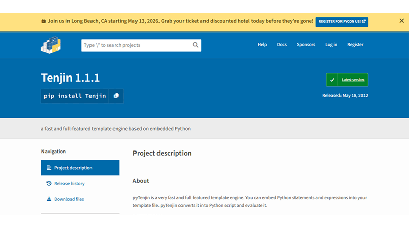 tenjin-python-template-engine