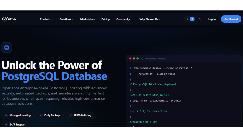 utho-postgresql-hosting