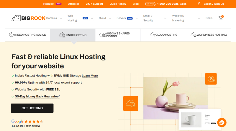 bigrock-linux hosting-india