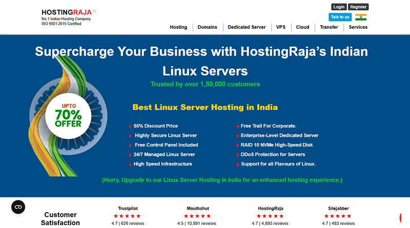 hostingraja-linux-hosting-india