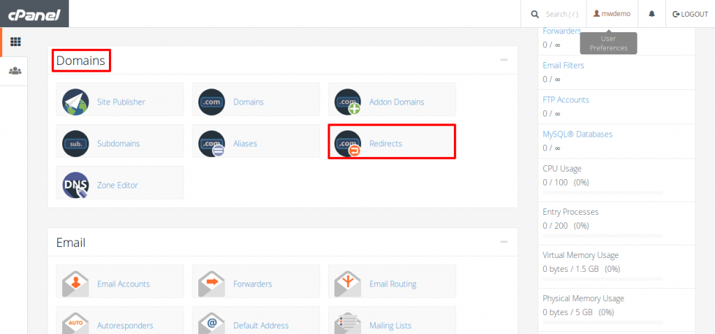 Domain-Redirection