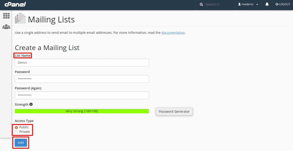 how to create a mailing list in wordpress