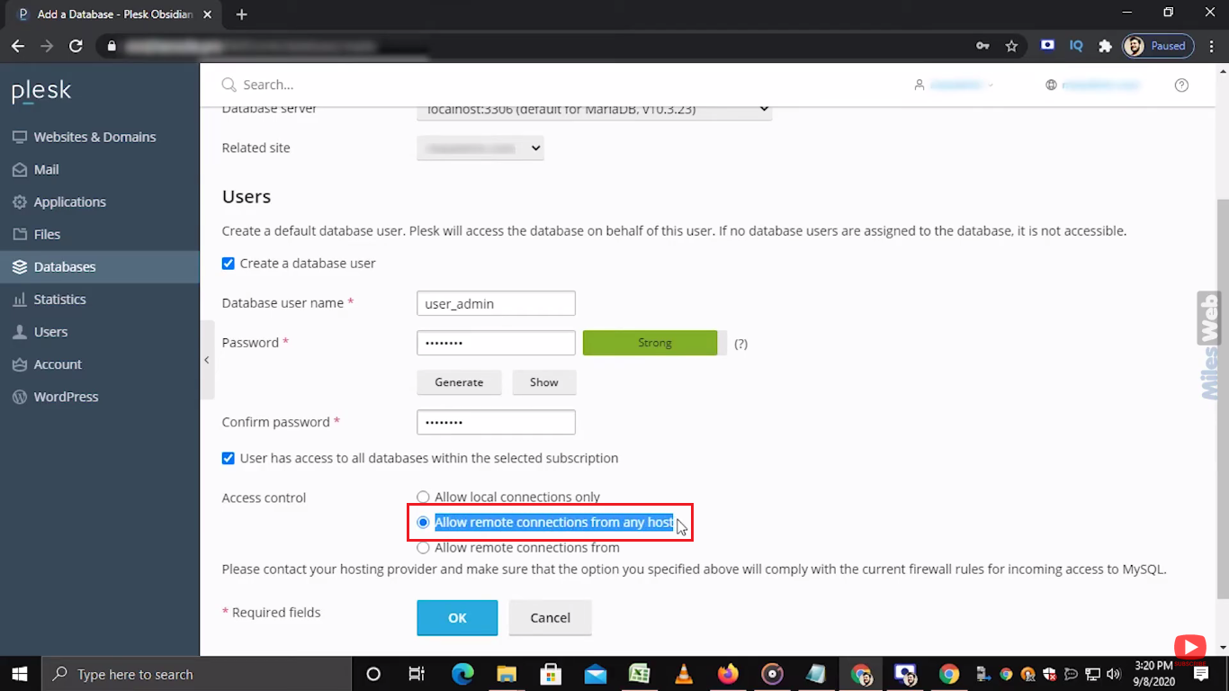 How to Create a MySQL 8 Database User With Remote Access