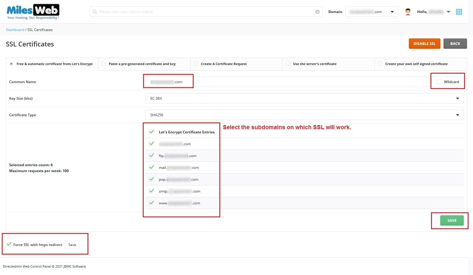 How to Install an SSL Certificate in DirectAdmin using Let’s Encrypt?