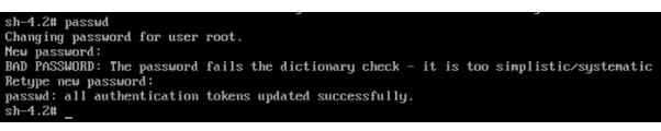 Resetting Root Password