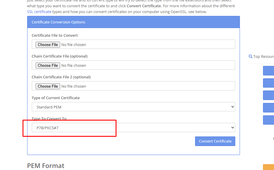 Select Type to Convert To