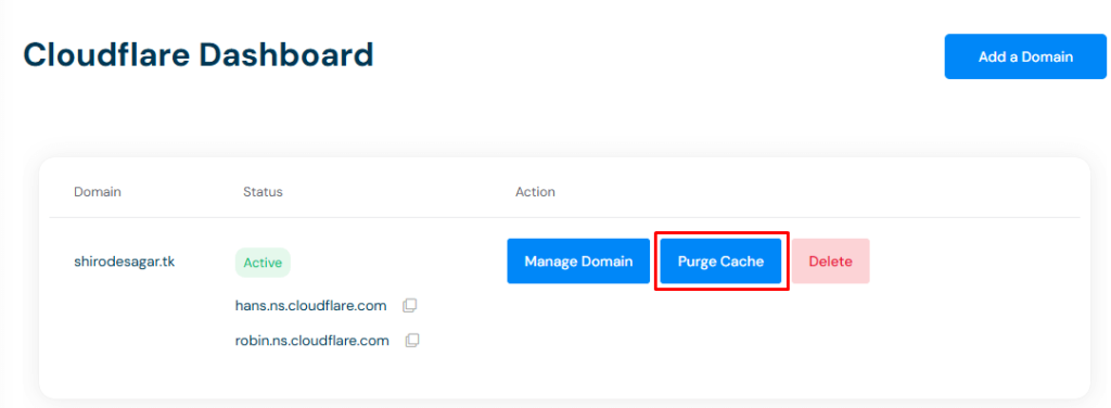 Detailed Domain Management