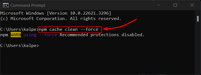 execute on the terminal