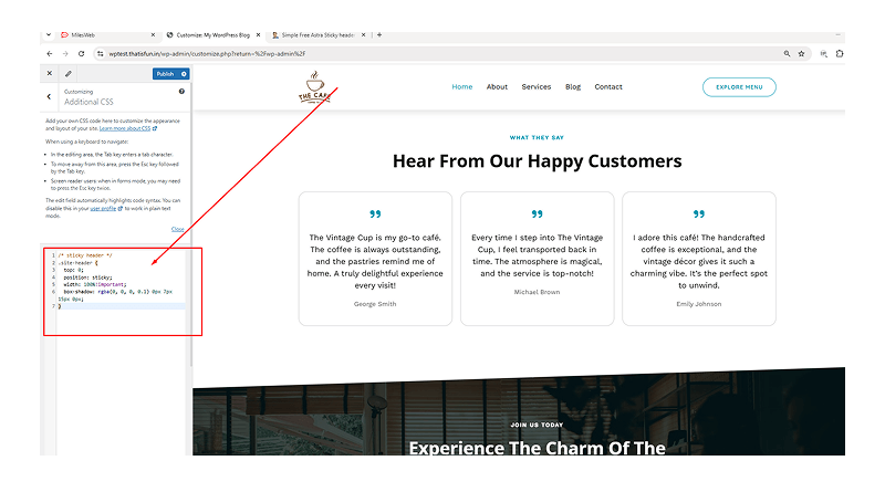 make-the-header-sticky