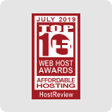 Top 10 Affordable Hosting Provider Award by HostReview | MilesWeb India