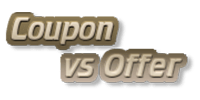 Coupon Vs Offer